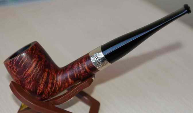 爱尔兰PETERSON ARAN SILVER 6 原木光面银箍烟斗