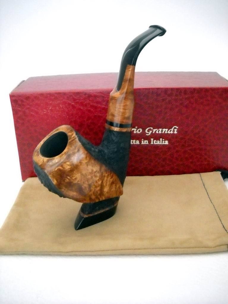 MARIO GRANDI ITALY BRIAR SANDBLASTED .CAVALIER NEW PIPES 8.jpg